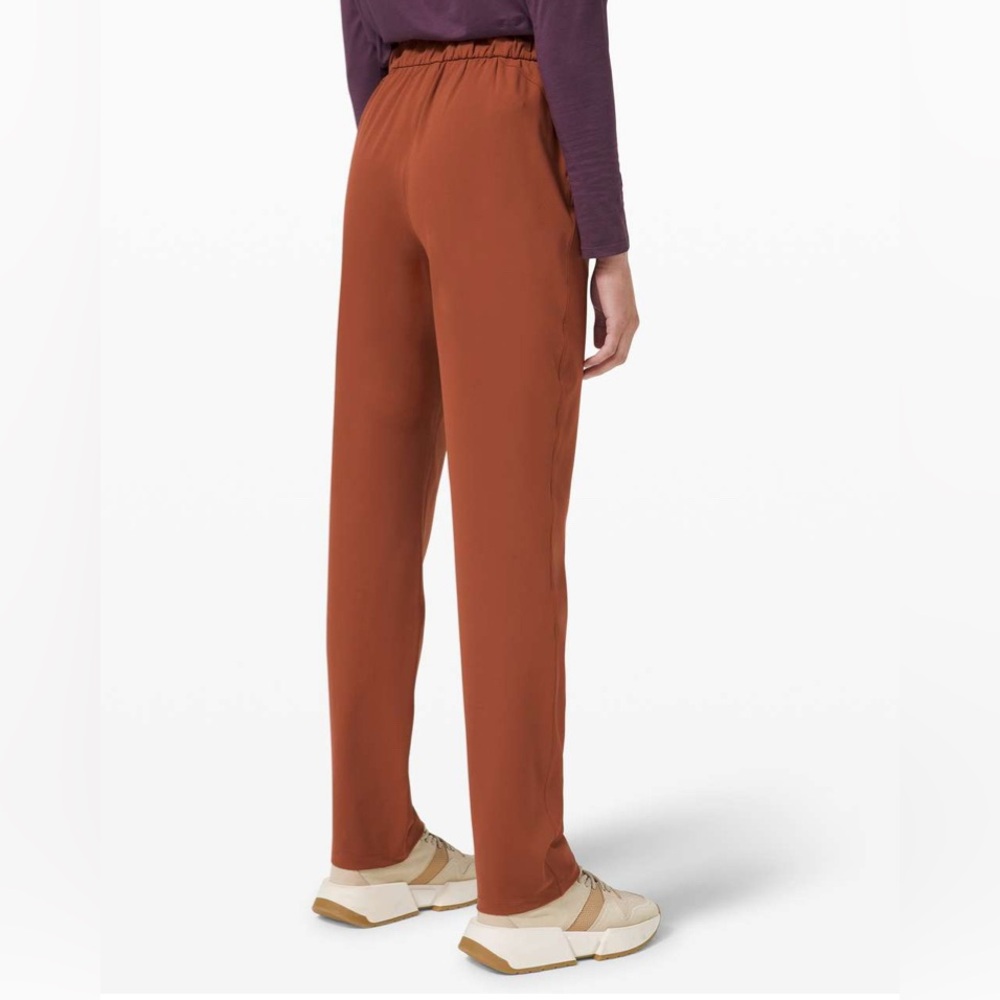Lululemon Keep Moving‎ High Rise Full Length Pants in Dark Terracotta